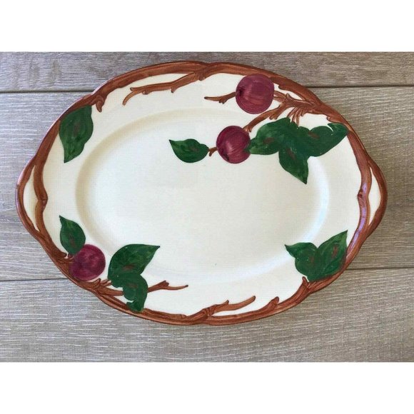 Vintage Franciscan Apple Oval Serving Platter 14” x 10” Made In California - Picture 1 of 7